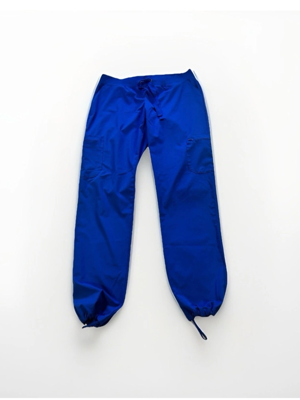 Blue Sky Co. blue scrub pants modern style Size M scrubs comfort medical